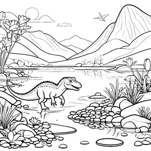 Albertosaurus-Motiv