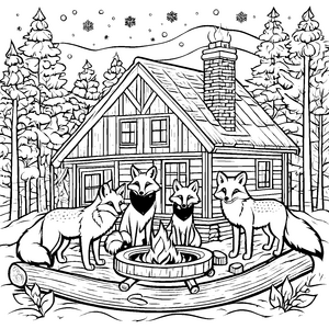 Tiere in Weihnachtspullovern-Motiv