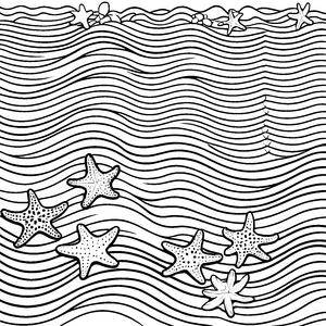 Seesterne-Motiv