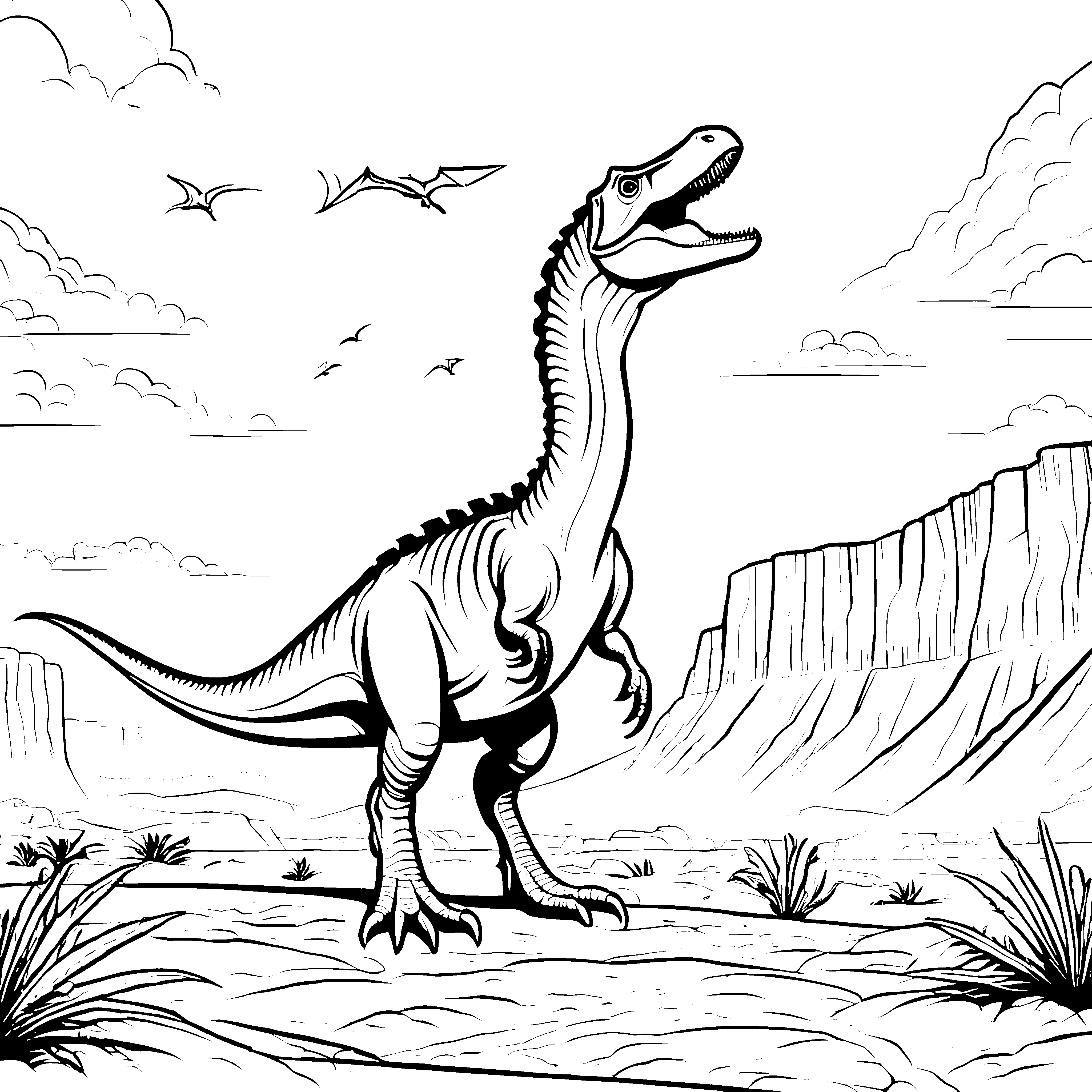 Albertosaurus-Motiv