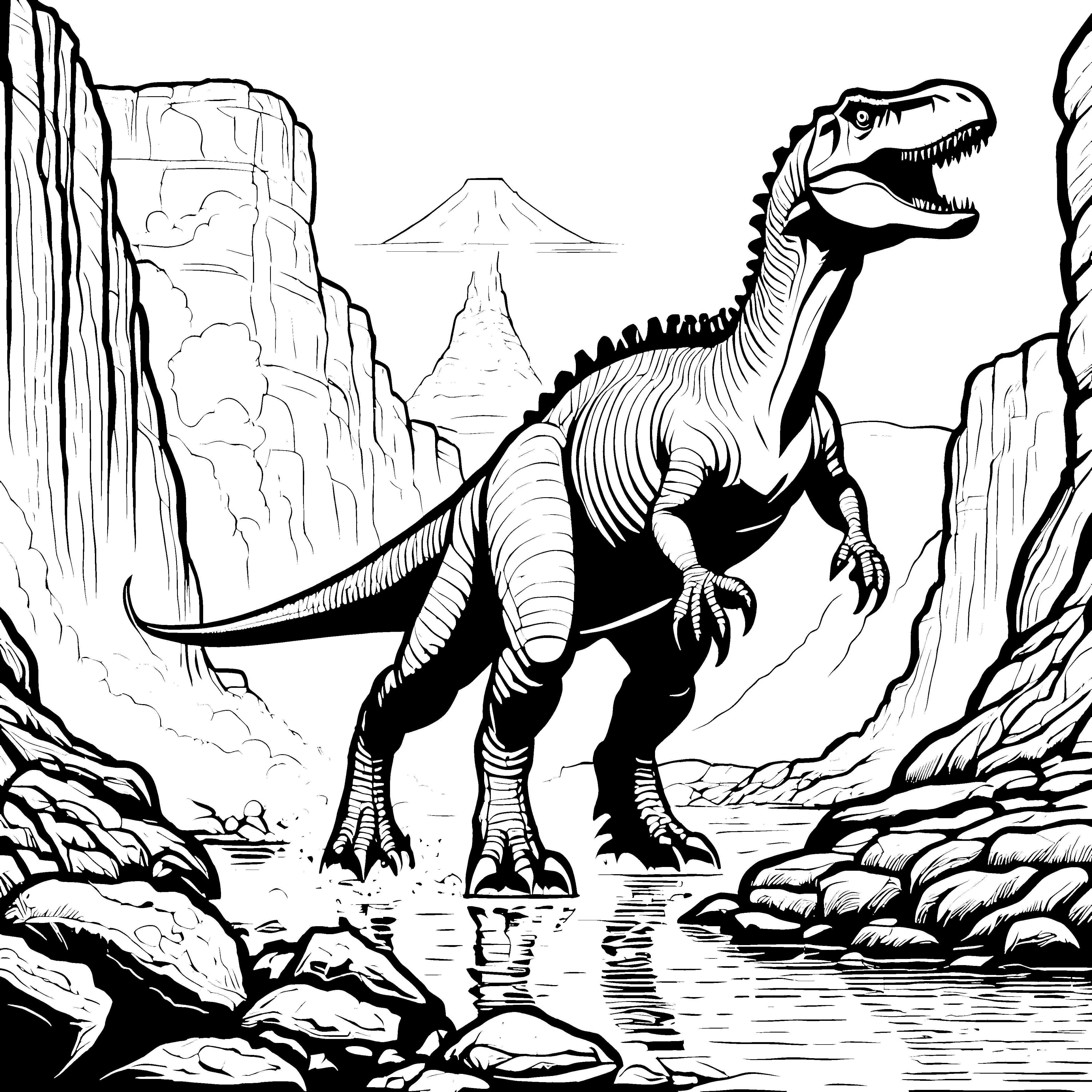 Albertosaurus-Motiv