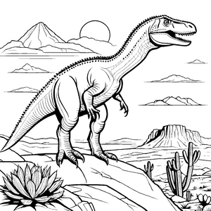 Albertosaurus-Motiv