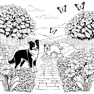 Border Collies-Motiv