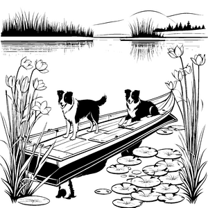 Border Collies-Motiv
