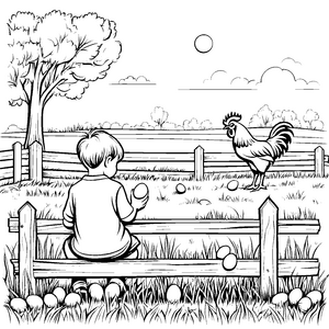 Eier sammeln-Motiv