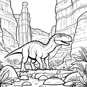 Albertosaurus-Motiv