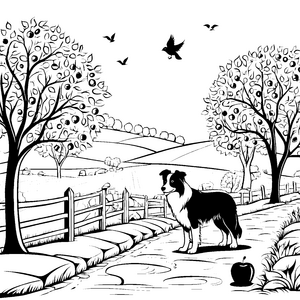 Border Collies-Motiv