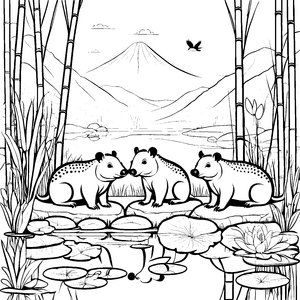 Tapir Jungtiere-Motiv