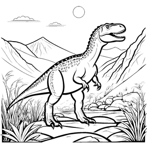 Albertosaurus-Motiv
