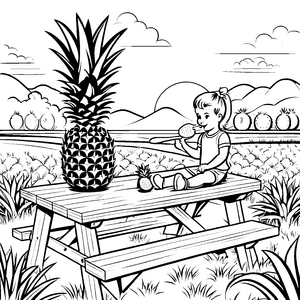 Ananas-Motiv