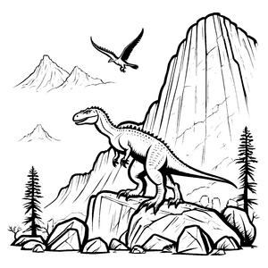 Albertosaurus-Motiv