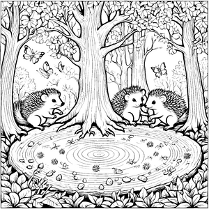 Stachelschwein-Babys-Motiv