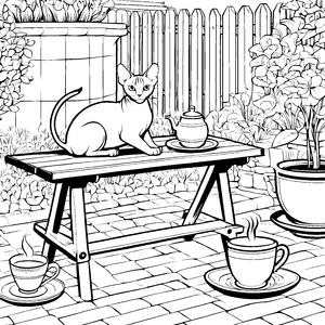 Sphynx Katzen-Motiv