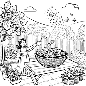 Shiso-Blätter-Motiv