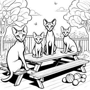 Sphynx Katzen-Motiv