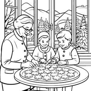 Weihnachten im Seniorenheim-Motiv