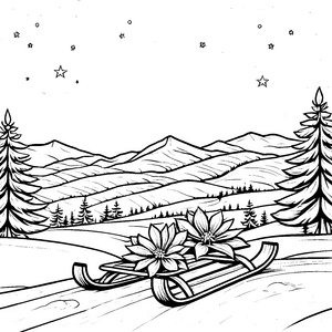 Weihnachtssterne-Motiv