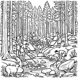 Steinzeitmenschen-Motiv