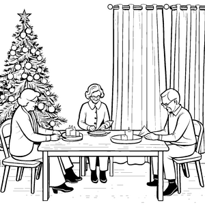 Weihnachten im Seniorenheim-Motiv