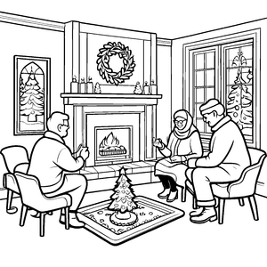 Weihnachten im Seniorenheim-Motiv