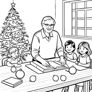 Weihnachten im Seniorenheim-Motiv