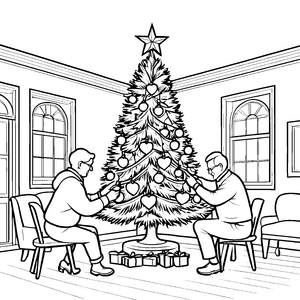 Weihnachten im Seniorenheim-Motiv