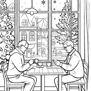 Weihnachten im Seniorenheim-Motiv