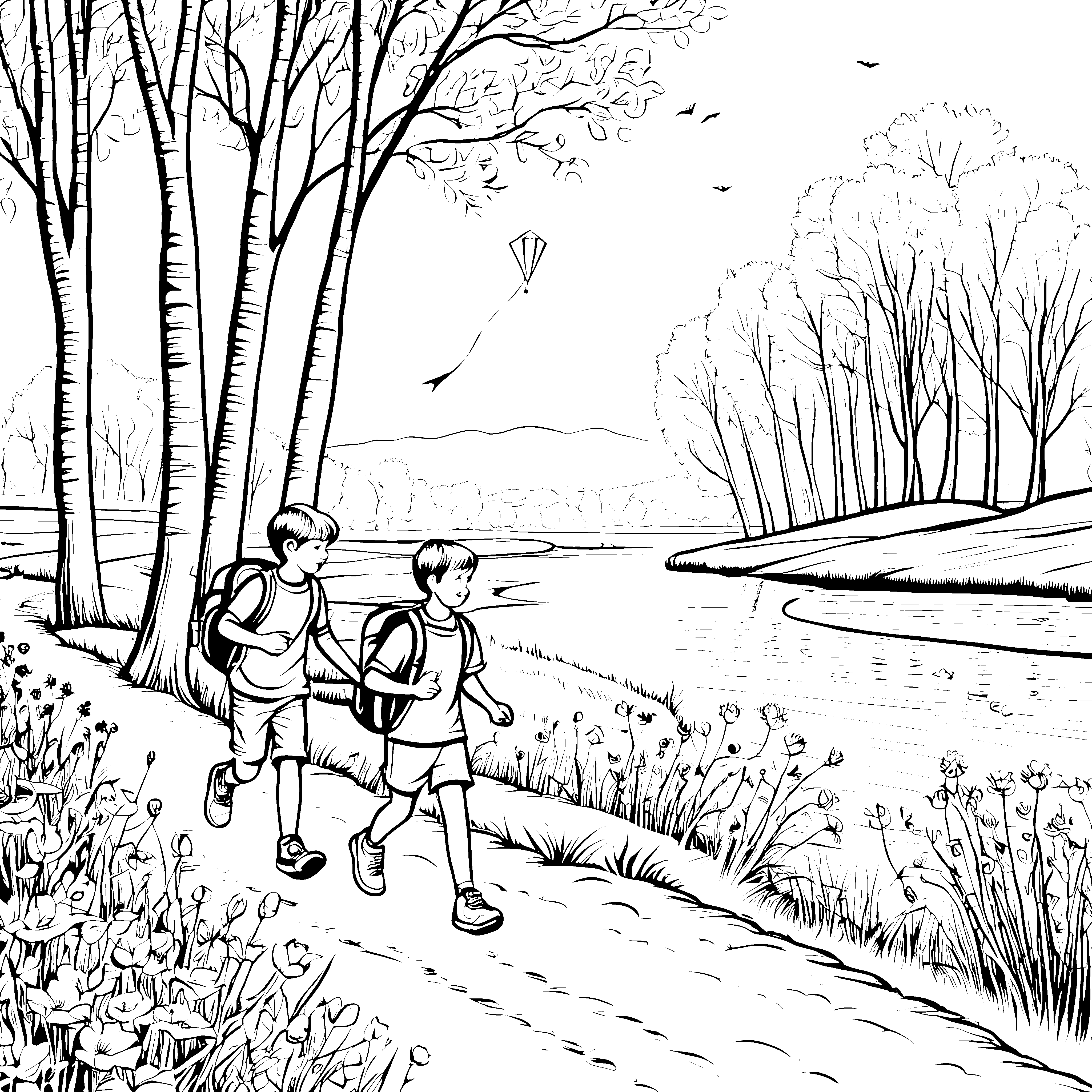 Entdeckungsreise für kleine Naturfreunde beim malerischen Spaziergang