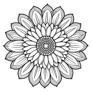 Bezauberndes Blumen-Mandala für kreative Gartenfreunde