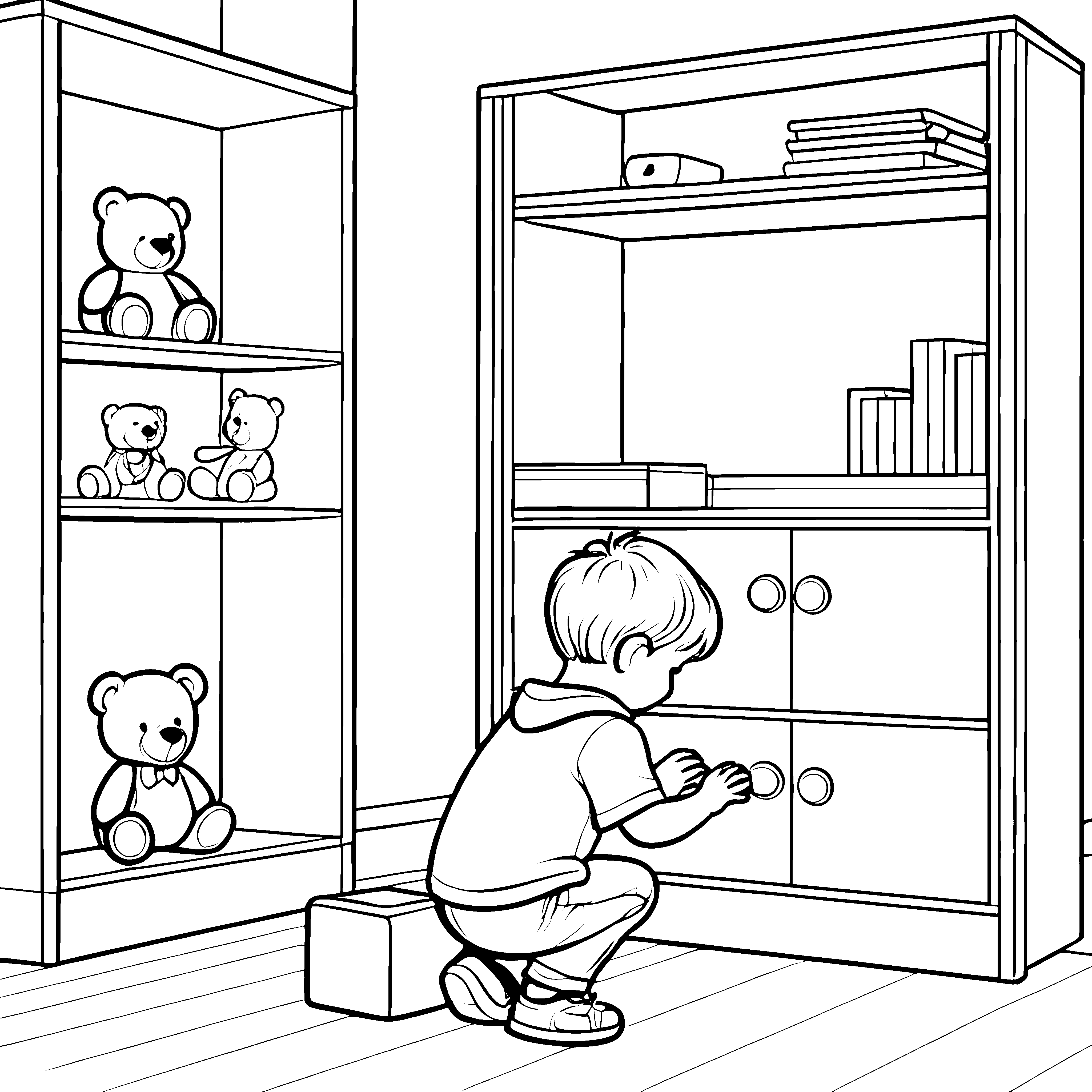 Mein Spielzimmer: Der große Schrank zum Ausmalen