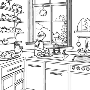 Mein erstes Sandwich: Ein Küchenausmalspiel für Kinder