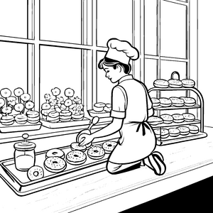 Malen in der Konditorei: Die süßen Plätzchen der Konditorin