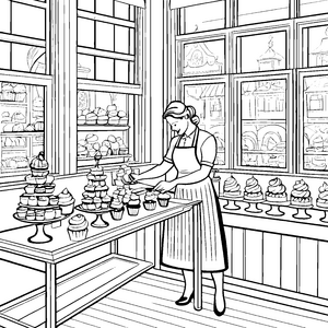 Die süße Welt der Konditorei: Backen und Süßigkeiten malen