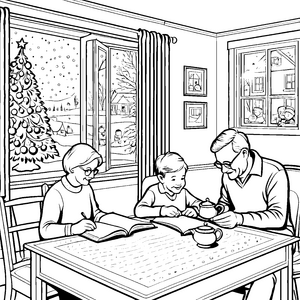 Weihnachtliche Zeit mit Großeltern: Gemeinsam malen und basteln