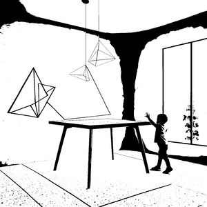 Futuristische Tische: Ein Malspaß mit geometrischen Formen