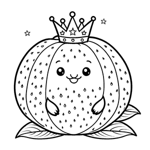Die kleine Litschi mit Sternenkrone Ausmalbild fuer kleine Entdecker