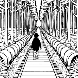 Das Abenteuer durch den Waldtunnel mit der Bahn