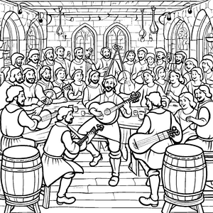Barden im Festsaal: Ein großes Musikfest zum Ausmalen