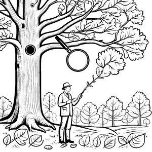 Die Blätter-Geheimnisse: Ein Biologen-Abenteuer mit der Lupe im Wald