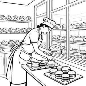 Die süße Welt der Konditorei: Ein Ausmalspaß mit Kuchen und Gebäck