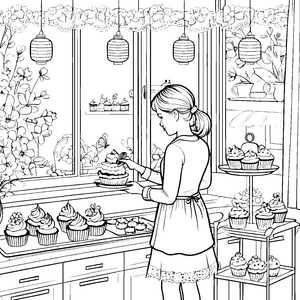 Cupcakes dekorieren: Ein süßes Backen-Abenteuer zum Ausmalen