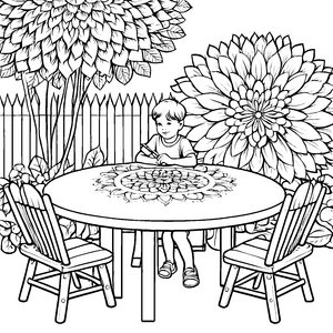 Kinder malen Mandala: Ein zauberhafter Tag im Garten