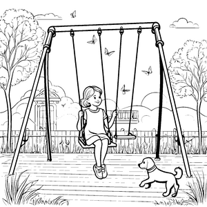 Mittelscheitel Abenteuer: Schaukeln, Hund und Spielspaß am Nachmittag