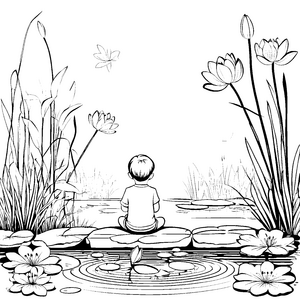 Mein erstes Mal mit den großen Lotusblüten malen