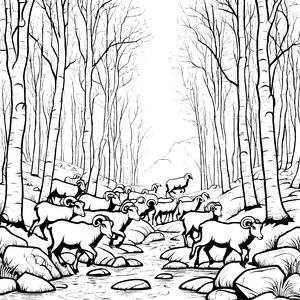 Hammel im Wald: Ein malerischer Spaziergang am Bachufer