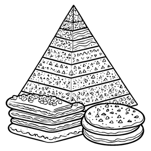 Spektakuläre Keks-Pyramide Bastelvorlage für kleine Naschkatzen