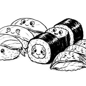 Niedliches Sushi