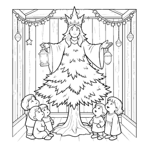 Sanftes Christkind mit Laterne Bastelmotiv für kleine Festtagsfreunde