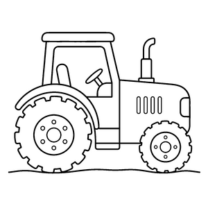 Traktor Ausmalbild