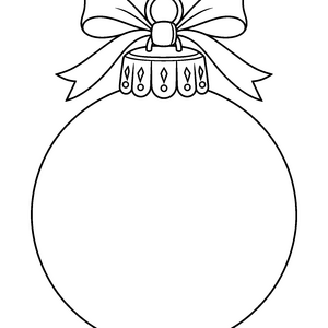 Leere Weihnachtsbaumkugel zum Ausmalen